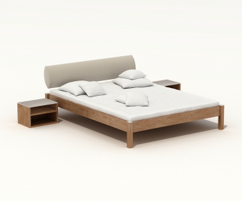 Modern Double Bed-ID:640457458
