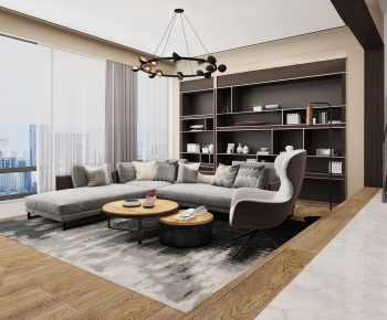 Modern A Living Room-ID:632671559