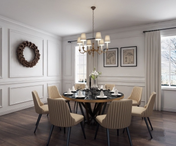 American Style Dining Room-ID:124779366