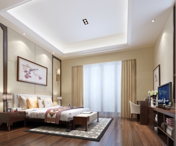 New Chinese Style Bedroom-ID:710904482