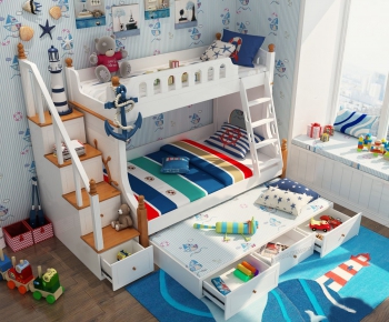 Mediterranean Style Child's Bed-ID:314824612