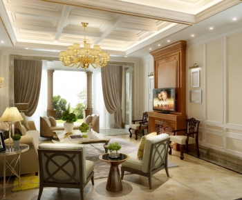 Simple European Style A Living Room-ID:285185222