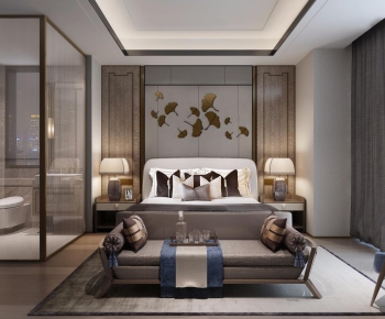 New Chinese Style Bedroom-ID:830053572