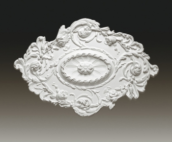 European Style Plaster Carved Top Plate-ID:901111957