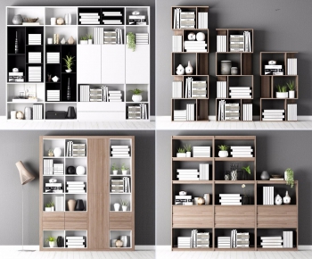Modern Nordic Style Bookcase-ID:822639465