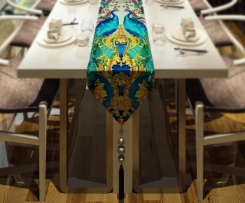 New Chinese Style Dining Table And Chairs-ID:451573384