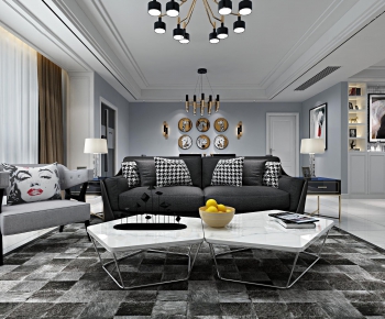 Modern A Living Room-ID:482501711
