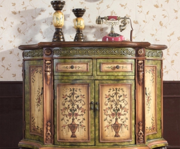 New Classical Style Side Cabinet/Entrance Cabinet-ID:382126918