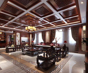 Chinese Style A Living Room-ID:546062646