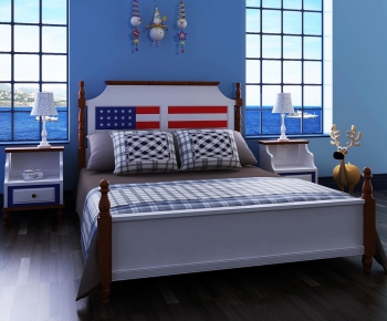 American Style Mediterranean Style Child's Bed-ID:564453762