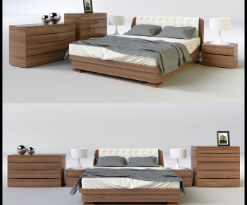 Modern Double Bed-ID:162105134