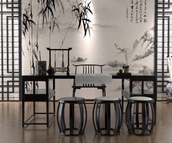 New Chinese Style Tea Tables And Chairs-ID:309191584