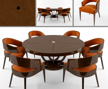 Post Modern Style Dining Table And Chairs-ID:483110972