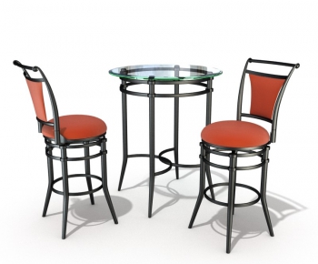 Simple European Style Bar Chair-ID:609952354