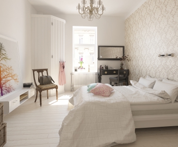 Modern Simple European Style Bedroom-ID:601385699