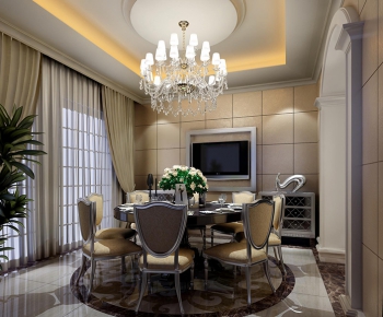 Post Modern Style Simple European Style Dining Room-ID:338907764