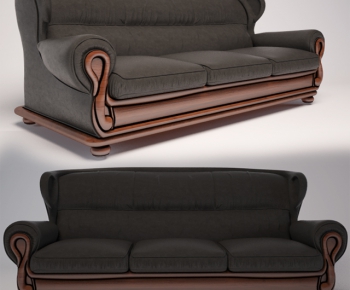 European Style Three-seat Sofa-ID:738038999