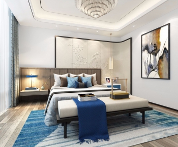 New Chinese Style Bedroom-ID:390891156