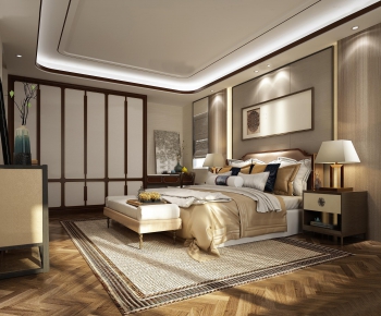 New Chinese Style Bedroom-ID:775158262