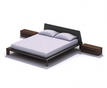 Modern Double Bed-ID:942032886