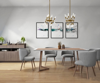 Nordic Style Dining Table And Chairs-ID:258172576
