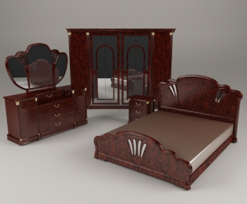 European Style Double Bed-ID:974540811