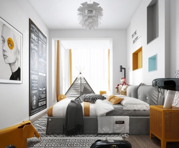 Nordic Style Bedroom-ID:424448264