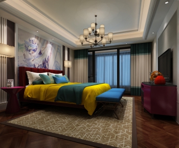 New Chinese Style Bedroom-ID:481453724