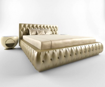 Simple European Style Double Bed-ID:233751824