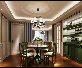 Simple European Style Dining Room-ID:275038587