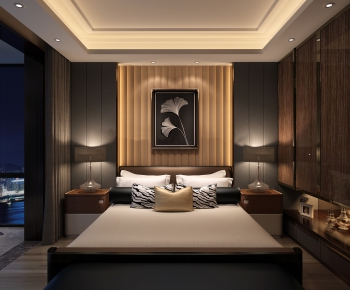 New Chinese Style Bedroom-ID:871709337