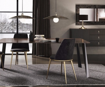 Modern Dining Table And Chairs-ID:853222533