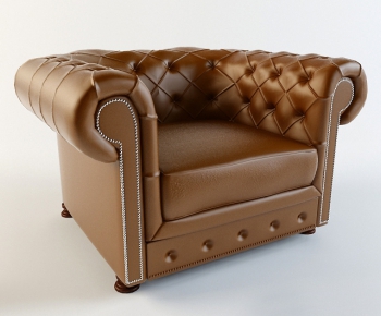 European Style Single Sofa-ID:558599457