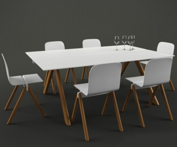 Modern Dining Table And Chairs-ID:401217469