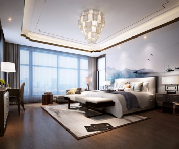 New Chinese Style Bedroom-ID:599570898