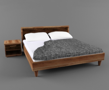 Modern Double Bed-ID:244615459
