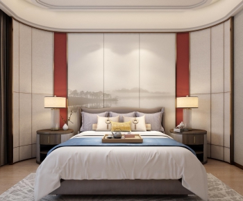 New Chinese Style Bedroom-ID:167122955