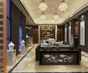 New Chinese Style Lobby Hall-ID:633487832