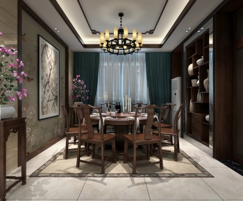 Chinese Style Dining Room-ID:617314262