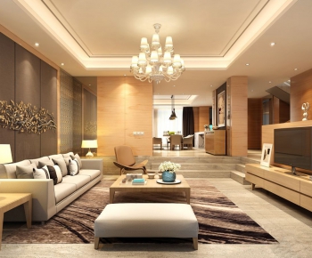 Modern A Living Room-ID:490329692