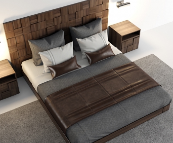 Modern Double Bed-ID:435375487