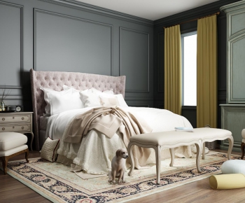 American Style Simple European Style Bedroom-ID:175991399