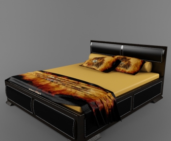 European Style Double Bed-ID:896236921
