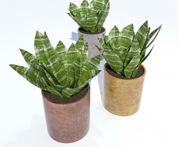 Modern Potted Green Plant-ID:641475541
