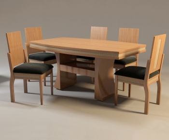 Simple European Style Dining Table And Chairs-ID:516093766