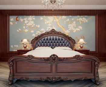 European Style Double Bed-ID:653731318
