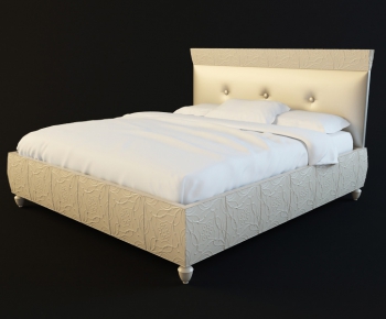 Simple European Style Double Bed-ID:772218491