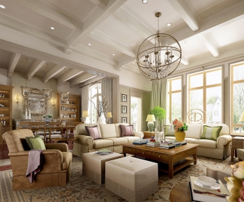 American Style A Living Room-ID:950216818