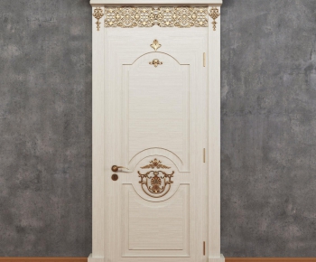 Simple European Style Solid Wood Door-ID:549798788