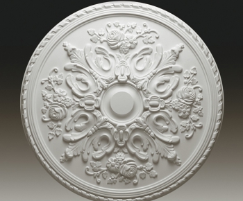 European Style Plaster Carved Top Plate-ID:667511563
